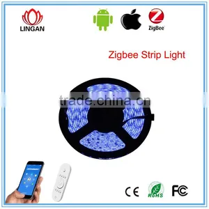 Android IPad APP Zigbee IEE802.15.4 Intelligent Home Lighting Home RGB Strip Waterproof Play Music 16 Million Colors thumbnail-1