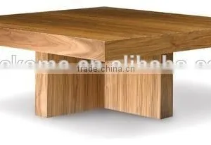 Oak Veneer Coffee Table Modern Design thumbnail-1