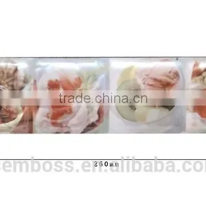 Inkjet Ceramic Relief Decor Border/listello Macthing Wall Tile Length 260/300/350mm thumbnail-2