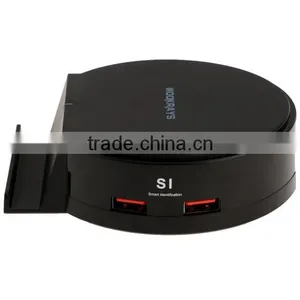 New US Plug 4-Port USB Hub 5V 25W Desktop Phone Multi Usb Charger Adapter AM000987 thumbnail-4