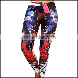 The Lastest New Design Printed Stretch Pants and Yoga Pants Printed With Low Prices thumbnail-1