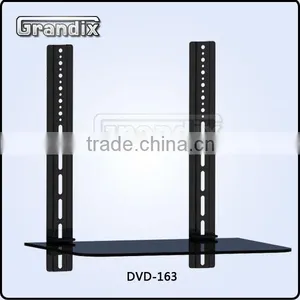 Single Tempered Glass Dvd Stand With Two Brackets thumbnail-1