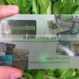 Matt Transparent Pvc Business Card With Custom Design Supplier's Choice thumbnail-3