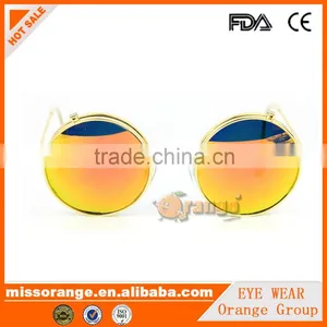 Gold and Red Lenses Mirror Eyewear Sunglasses 2016 Women Eyeglasses thumbnail-2