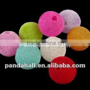Mixed Color Acrylic Woven Balls Beads(PL099Y) thumbnail-1