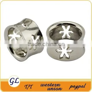 TP01974 Casting Body Piercing Star Flesh Tunnels , Stainless Steel Flesh Tunnel thumbnail-5
