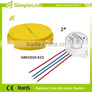 China Supplier Battery-free Wireless 2 Gang 2 Way Switch thumbnail-2