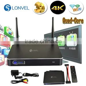 2016 ! Quad-Core WiFi Kodi 1080P Smart Set TV Box Android 4.4 Kitkat Multi-language Smart TV Box thumbnail-1