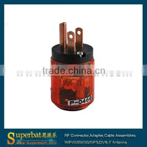 IEC Plug Connector P-046E Audiophile Power Cable IEC Male Plug Connector thumbnail-1