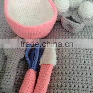 Crochet Egg Sets in the Kitchen, Crochet Baby Toys thumbnail-1