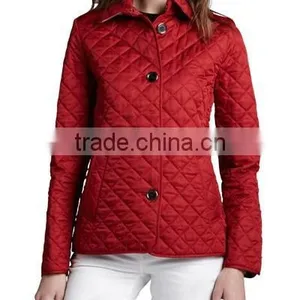 Women Winter Quilted Button Jacket thumbnail-1