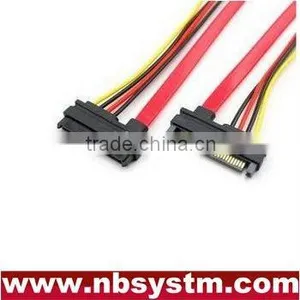 22pin SATA Male to Female Cable, 7pin + 15pin SATA Extension Cable thumbnail-1