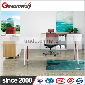 Best Price Commercial Office Furniture I Shape CEO Office Desk With Cabinet Manager Executive Wooden Office Desk(QE-40A) thumbnail-2