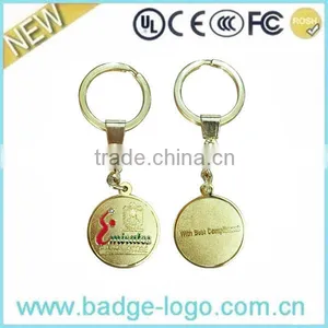 2016 Embossed Novelty Round Metal Keychain thumbnail-1
