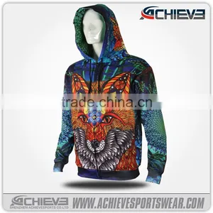 Wholesale Unisex 3d Animal Zip up Custom Sublimation Printed Hoodies thumbnail-1