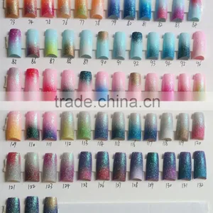 Kaho Customized Beauty Multi- Color Glitter False French Acrylic Nail Art Tips thumbnail-1