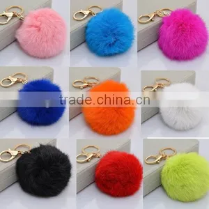 Rabbit Fur Ball for Key Chain Decoration thumbnail-1