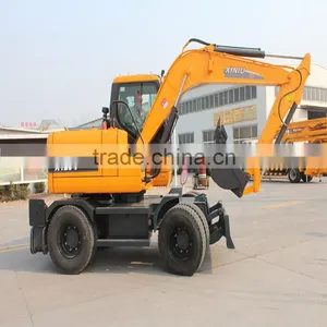 XINIU SMALL MINI WHEEL EXCAVATOR X120-L thumbnail-4