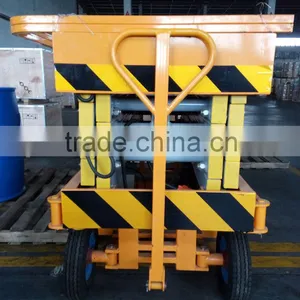 14m Hydraulic Scissor Lift Capacity 500kg With High Quality thumbnail-2