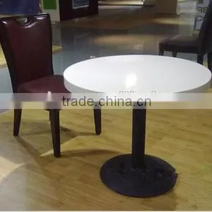 Marble Top Dining Table for Restaurant,Acrylic Soid Surface Tables and Chairs thumbnail-5