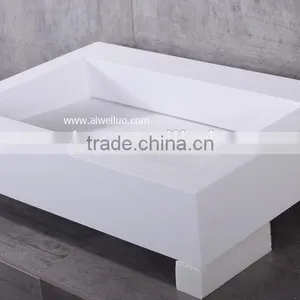 2016 New Design Resin Basin,Wash Basin Sinks, Solid Stone Resin Wash Basin, Wall Hung Wash Basin thumbnail-3