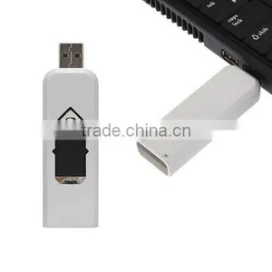 Portable Electronic USB Rechargeable Lighter Flameless Superman Cigar Cigarette Lighter Silent Windproof No Gas Gadget Case thumbnail-5