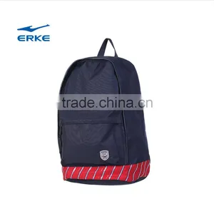 ERKE Newest Design Teenagers Brand Classic College School Laptop Backpack Bag With Striped Patchwork for Wholesale thumbnail-2