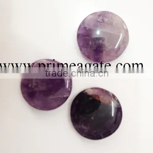 Amethyst Discs | Wholesale Discs From Prime Agate Exports | India thumbnail-1