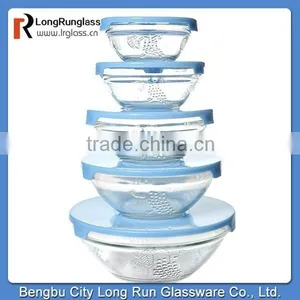 LongRun Dinnerware Wave Airtight Transparent Preserving Box With Light Blue Cover thumbnail-1