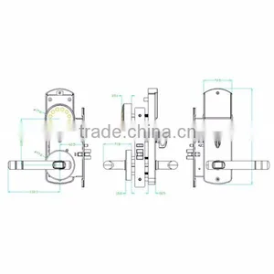 Smart RFID ic Card Door Lock for Hotel OK021 thumbnail-4