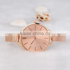 New Models From Doris Watch Pure Silver Mesh Band Big Dial Simple Style Women Bracelet Ladies Watch thumbnail-5