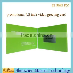 4.3" LCD Screen Video Christmas Card / Video Brochure / Video Lace Invitations thumbnail-1