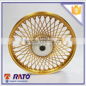 Chinese High Quality 17 Inch Double Disc Brake Motorcycle Golden Wheel thumbnail-4