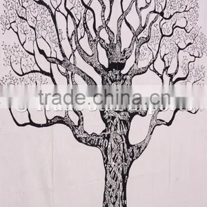 Tree Of Life Wall Art Bohemian Indian Cotton Wall Hangings Gypsy Tapestry thumbnail-4