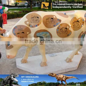 My Dino-C043 Playground Artificial Life-size Cow Statue thumbnail-1