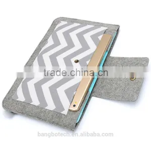 Wool Felt Sleeve Canvas Bag for Ipad Tablet pc Cover for Macbook Case thumbnail-4