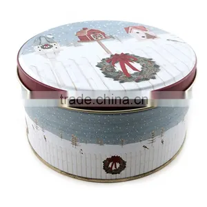 Custom Printing Blank Empty Round Tin Box Set thumbnail-2