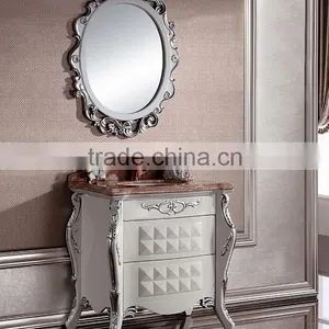 WTS3222 Classic Hotel Bathroom Furniture, Antique Wooden Bathroom Cabinet thumbnail-6