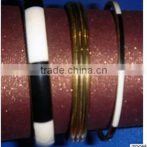 SIXTH SENSE Metal Acrylic Bangles thumbnail-1