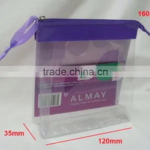 Wholesale Customized Transparent Cosmetic Pvc Clear Makeup Bag With Zipper thumbnail-2