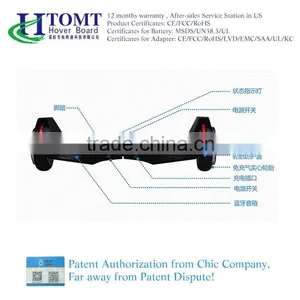 2016 Best China Hoverboard 2 Wheel With 4.5/6.5/8/10 Inch Tire Elegant Hoverboard Electric Skateboard thumbnail-1