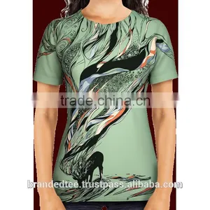 T-shirts Women Fashion Shape Printed Compressed T-shirt thumbnail-2