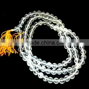 Himalayan Natural Crystal Buddha Beads thumbnail-1