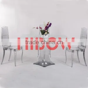 Transparent Plastic Dining Table thumbnail-1