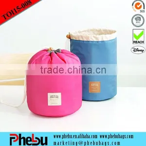 Drawstring Organizer Pouch Cylinder Toiletry Storage Bag (TOI15-008) thumbnail-1