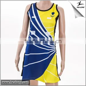 Oem Service Sublimated 100%polyester Netball Uniforms thumbnail-1
