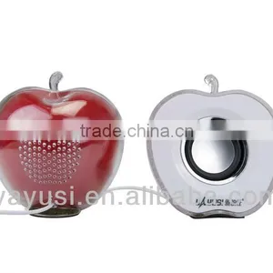 Lovely Apple Model Mini Speaker With Color Flash thumbnail-1