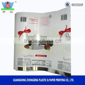 Modern Twist Plastic Lamination Wrapper Aluminum Foil Roll Film For Candy Chocolate thumbnail-3