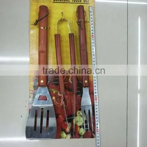 Large Size 3pcs BBQ Tool Set Outdoor Bbq Grill thumbnail-1