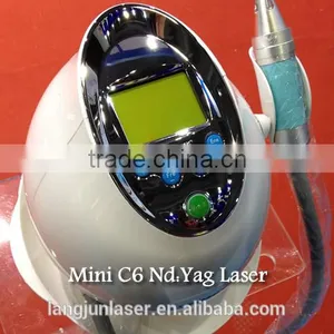 ND Yag Laser Tattoo Removal Machine Vascular Tumours Treatment Mini Q Switch ND Yag Laser MINI-C6 Tattoo Laser Removal Machine thumbnail-1